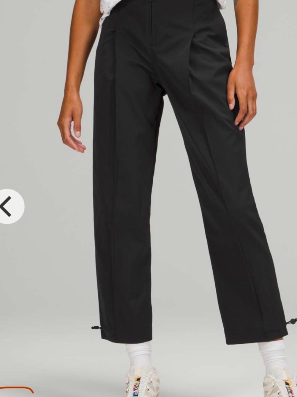 lululemon athletica Black Straight-Leg Performance Pants